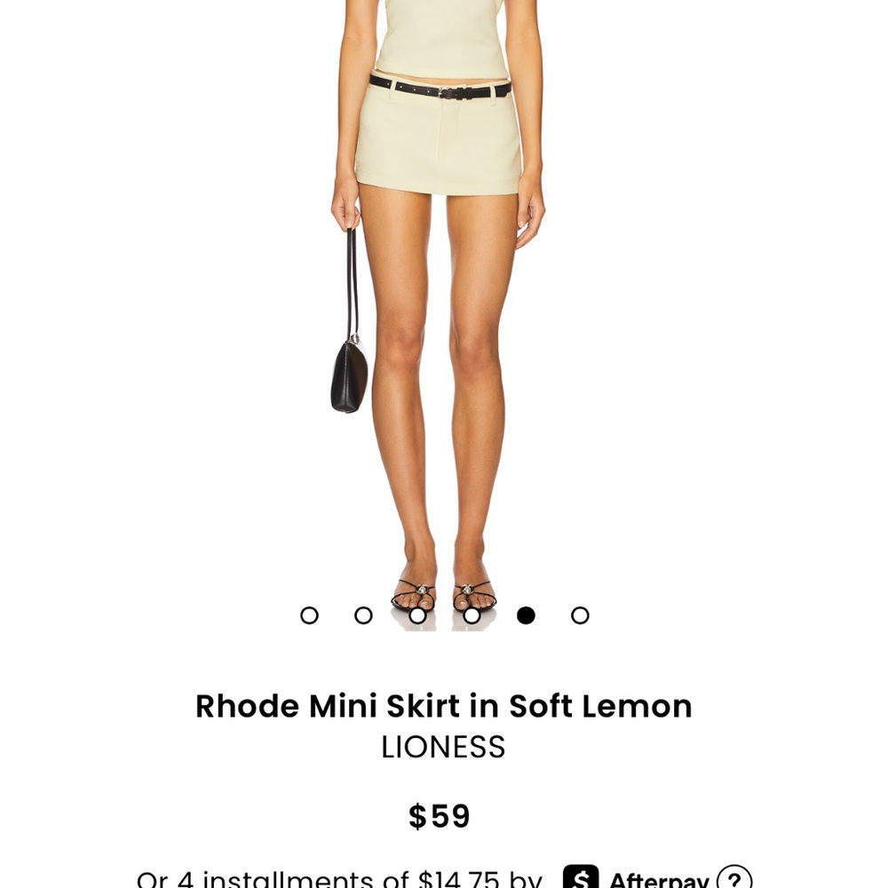 Lioness Soft Lemon Rhode Mini Skirt